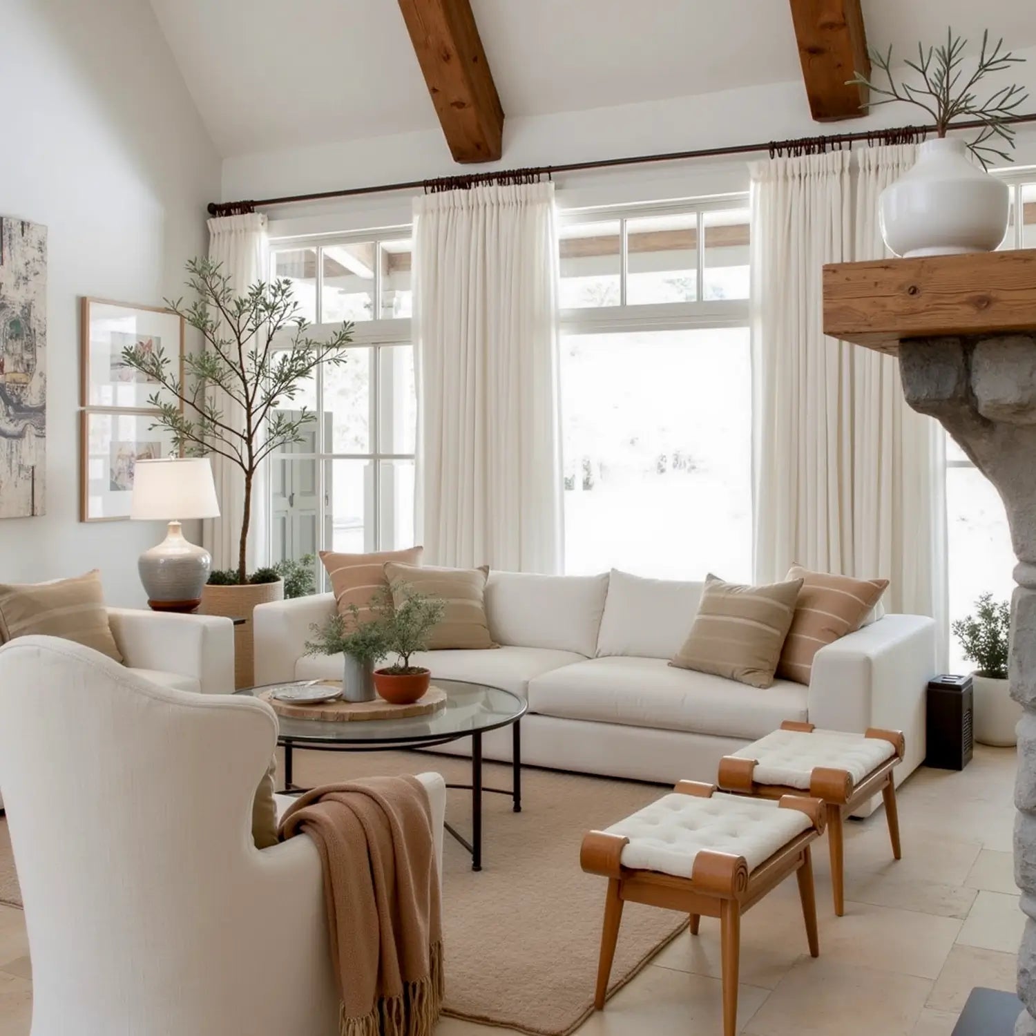 Haven Custom Blackout Linen Curtains| uscurtains