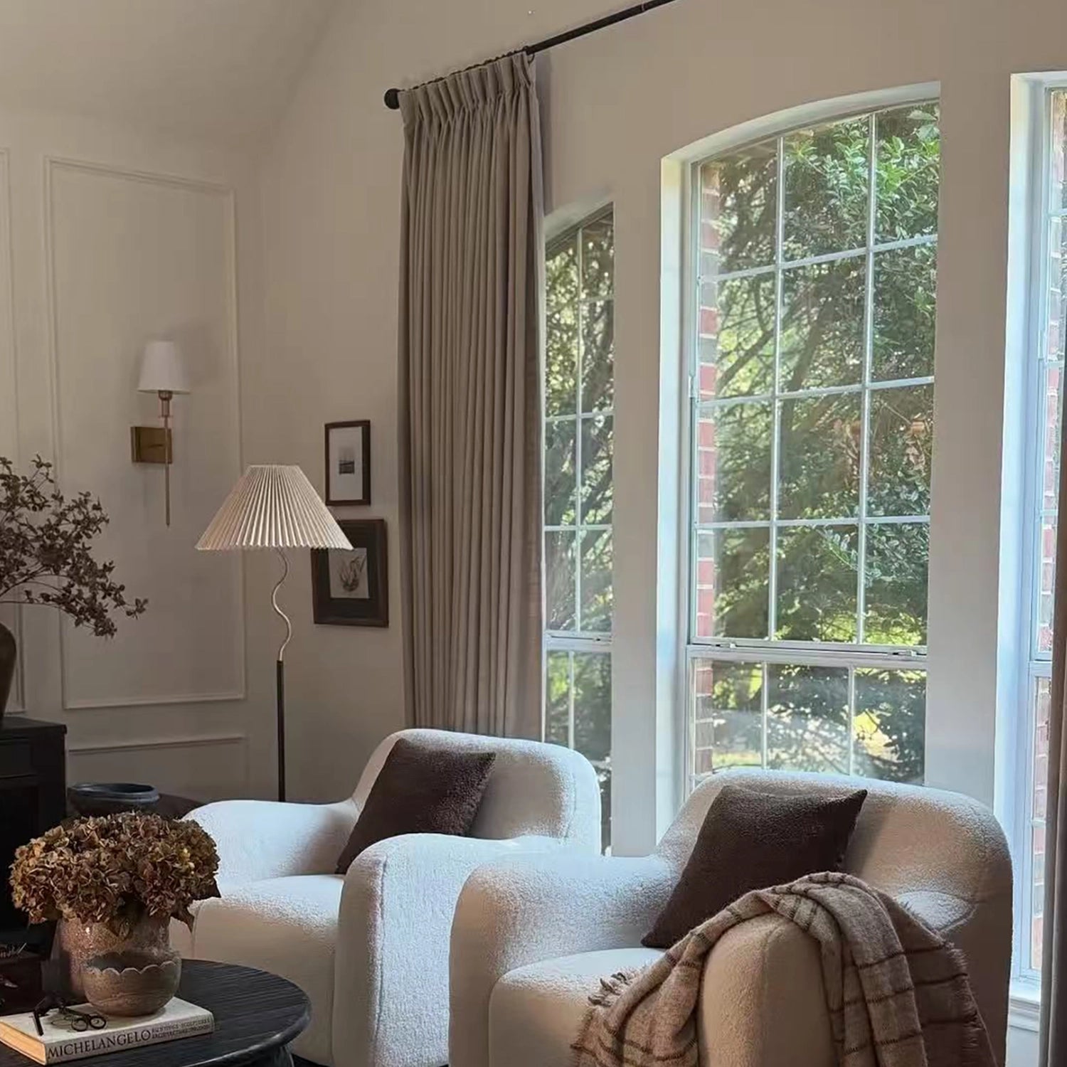 Aura Blackout Custom Linen Curtains
