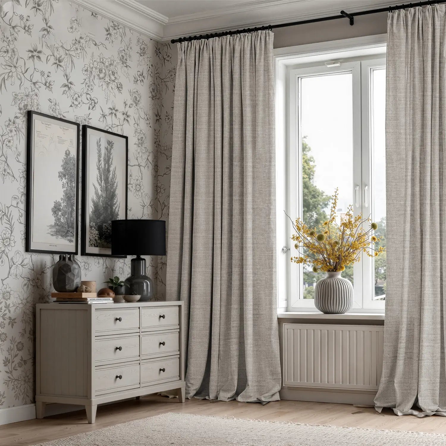 Breeze Custom Linen Drape Pleated