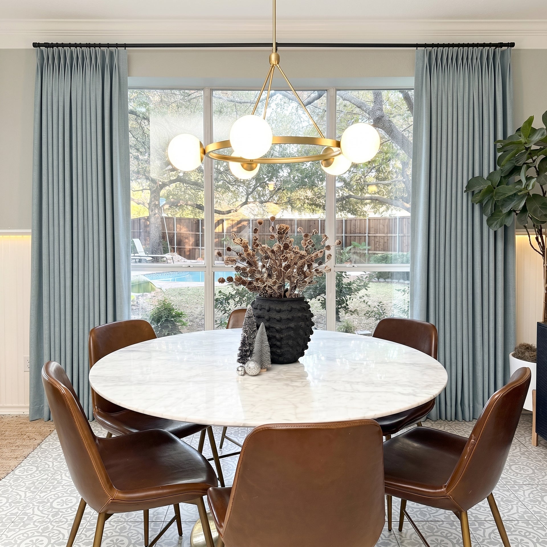 Luna Custom Blackout Look Pleated Drapery | USCurtains