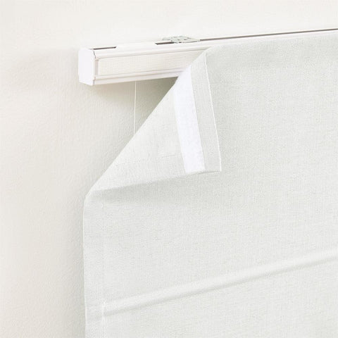 Custom 100% Blackout Linen Roman Shades